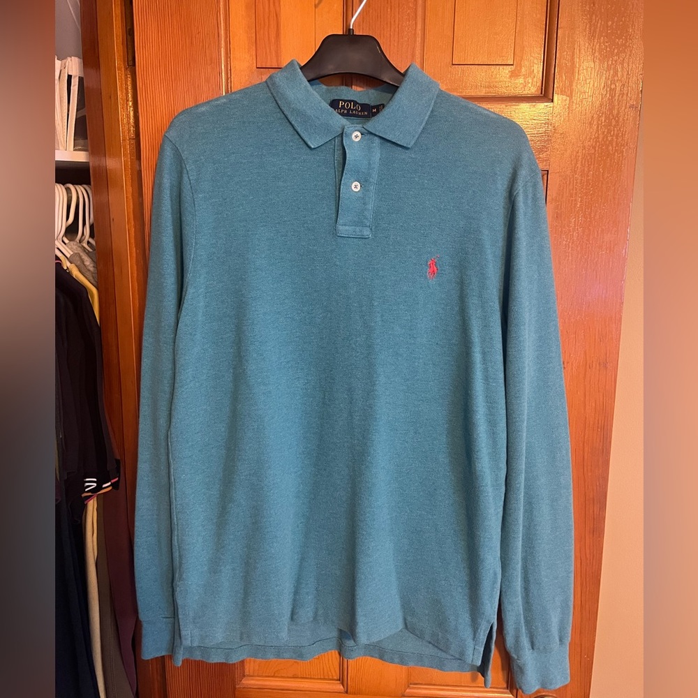 Beautiful Polo by Ralph Lauren polo shirt. Size medium & cool shade of green